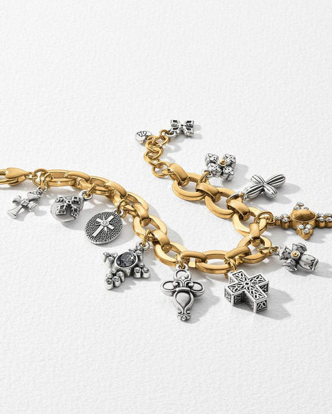 HEAVENLY CROSS CHARM BRACELET- BRIGHTON