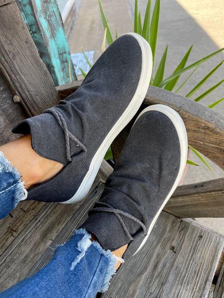 LEGACY SLIP ON BY VERY G - WASHED BLACK - Salty Lime Boutique