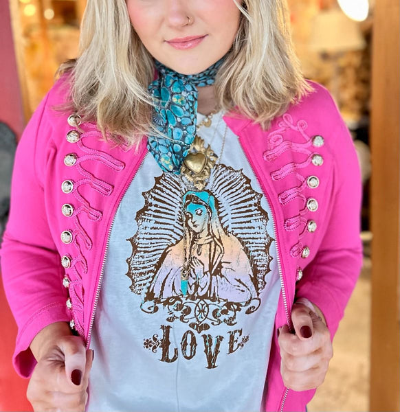 LOVE  GUADALUPE T-SHIRT BY JUNK GYPSY - REG/CURVY