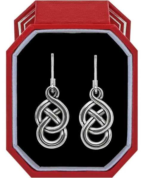 Brighton Interlok Braid Petite Leverback Earrings Gift Box