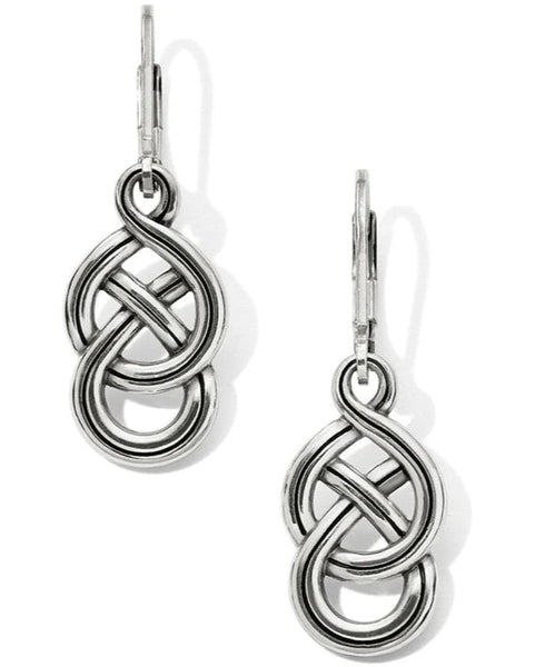 INTERLOK BRAIDED PETITE LEVERBACK EARRINGS- BRIGHTON