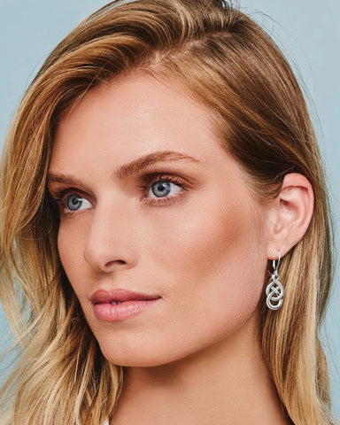 INTERLOK BRAIDED PETITE LEVERBACK EARRINGS- BRIGHTON