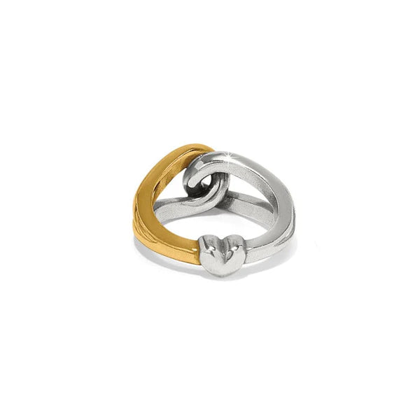 INTERLOK CURVE TWO-TONE RING- BRIGHTON