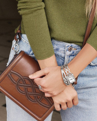 INTERLOK HINGED BANGLE- BRIGHTON