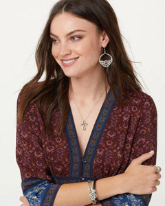INTERLOK PETITE CROSS NECKLACE- BRIGHTON
