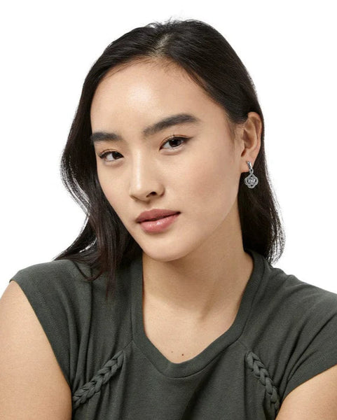 INTERLOK PETITE POST DROP EARRINGS- BRIGHTON