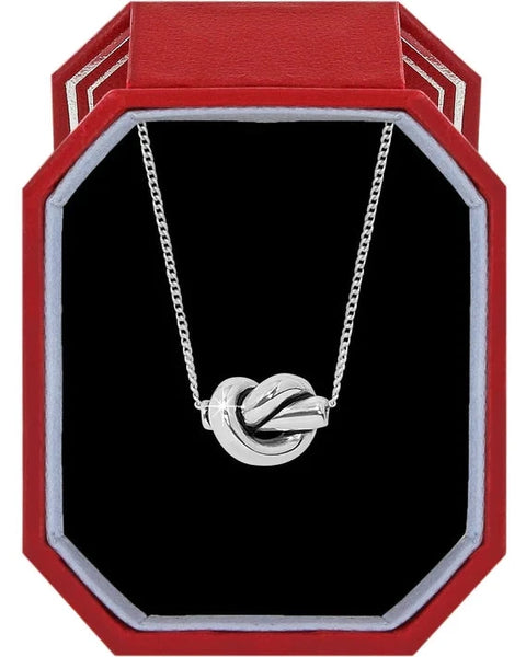 Brighton Interlok Single Knot Mini Necklace Gift Box