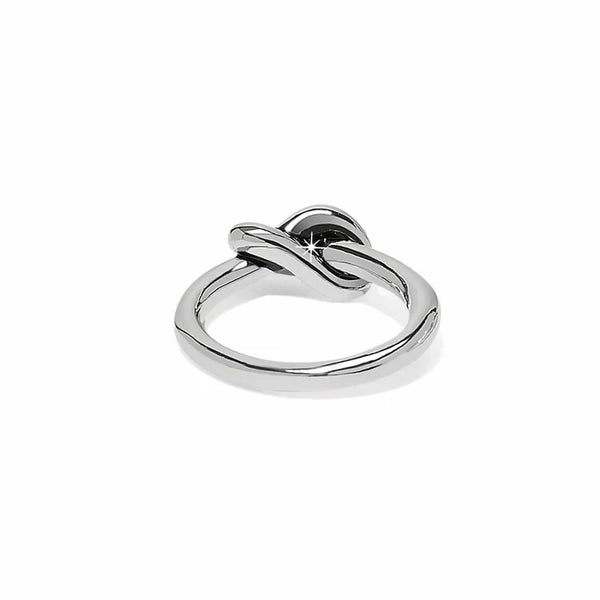 Brighton Interlok Single Knot Silver Ring