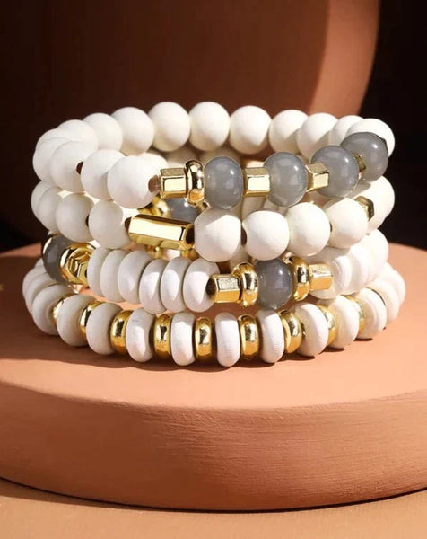 TO THE MOON LAYERED STRETCH BRACELETS - 2 COLORS