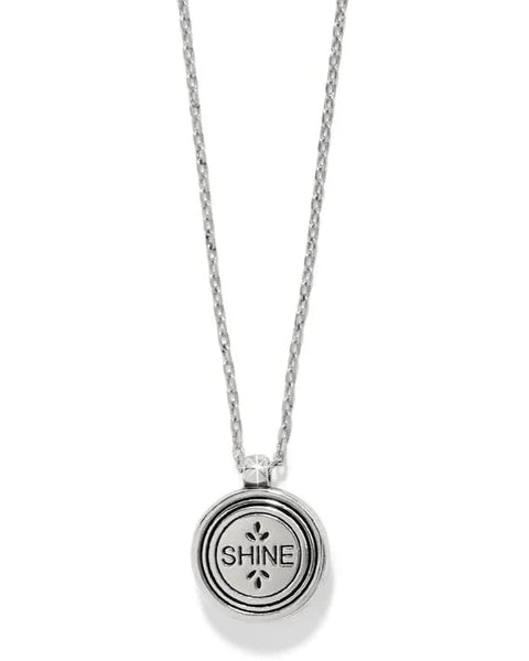 Brighton Mosaic Round Two Tone Mini Necklace