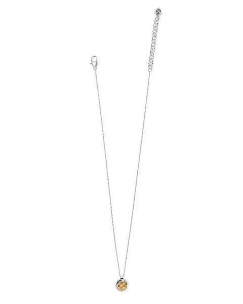 Brighton Mosaic Round Two Tone Mini Necklace