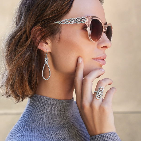 INTERLOK BRAID SUNGLASSES - ROSEWATER - BY BRIGHTON