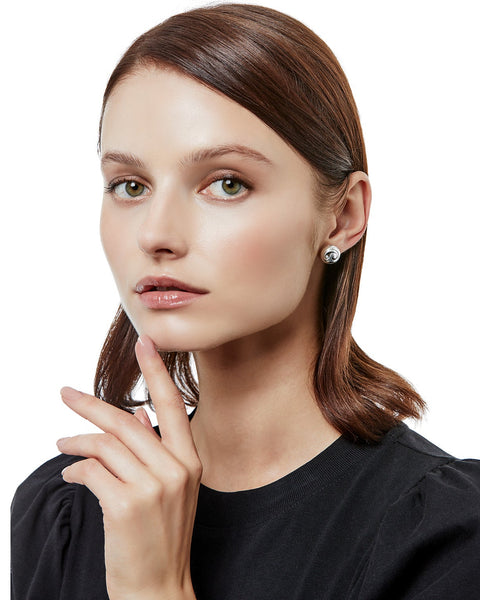 Contempo Post Silver Earrings - Brighton