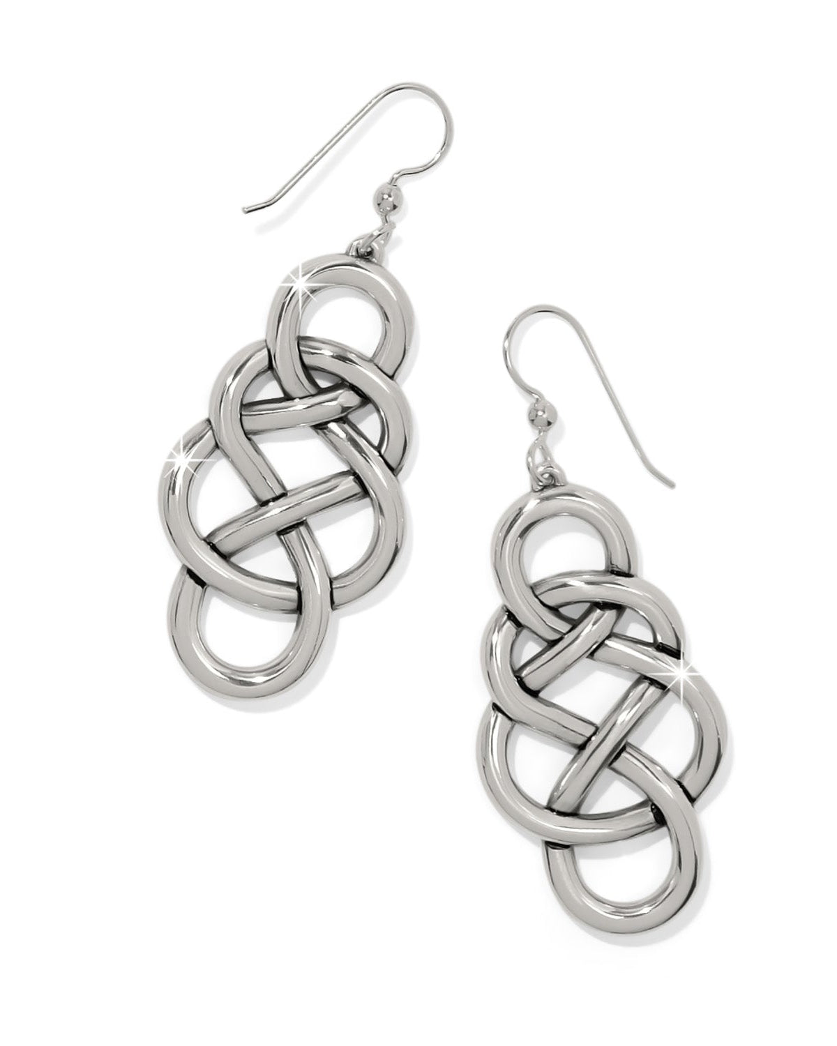 INTERLOK BRAID DROP FRENCH WIRE EARRINGS BY BRIGHTON – Salty Lime