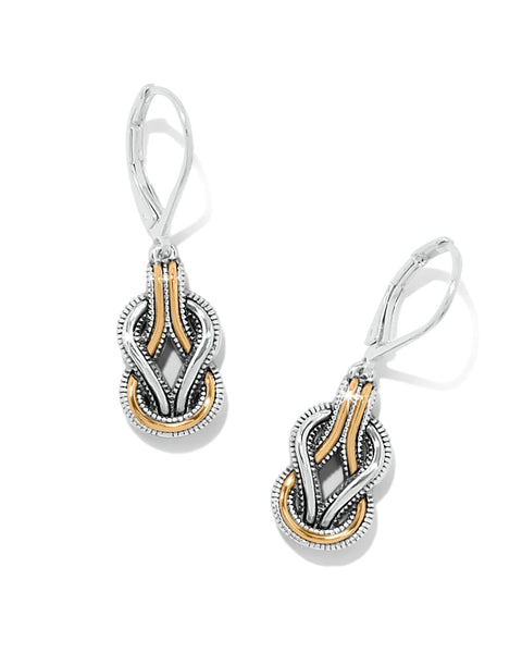 Interlok Harmony Two-Tone Lever Back Earrings - Brighton