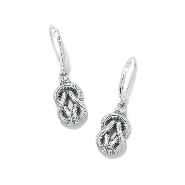 Interlok Harmony Two-Tone Lever Back Earrings - Brighton