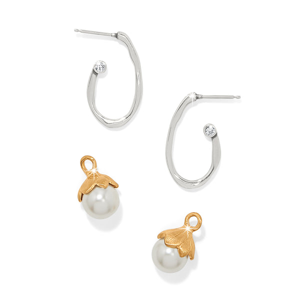 EVERBLOOM PEARL HOOP EARRINGS BY BRIGHTON - Salty Lime Boutique