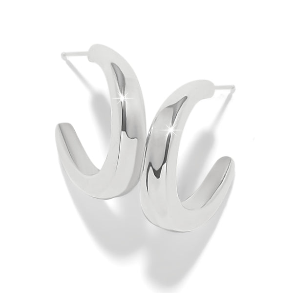Brighton Cascade Rio Silver Hoop Earrings