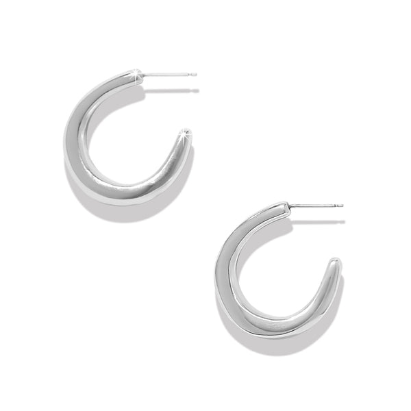 Brighton Cascade Rio Silver Hoop Earrings