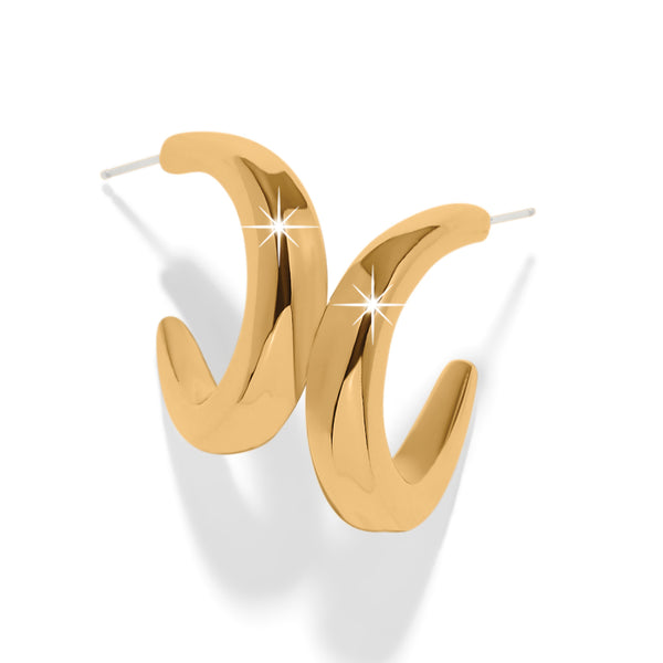 Brighton Cascade Rio Gold Hoop Earrings