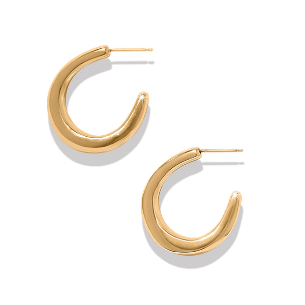 Brighton Cascade Rio Gold Hoop Earrings