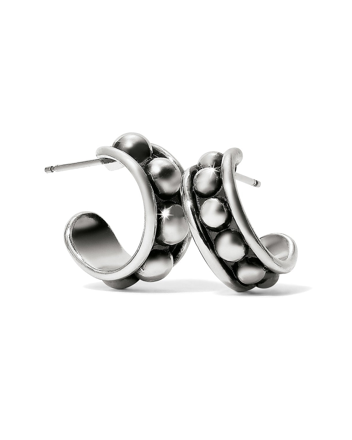 PRETTY TOUGH STUD SMALL HOOP EARRINGS- BRIGHTON