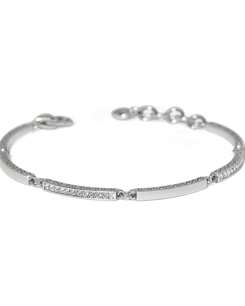 MERIDIAN GEO BAR SILVER BRACELET- BRIGHTON - Salty Lime Boutique