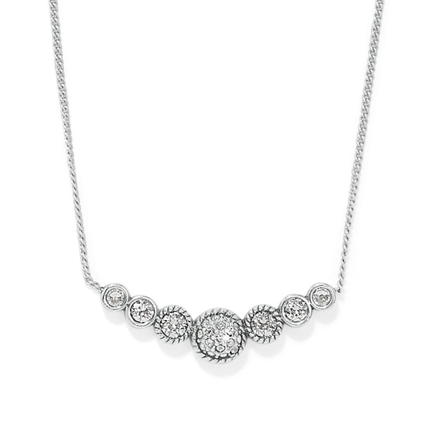 ILLUMINA CELESTE BAR SILVER NECKLACE- BRIGHTON - Salty Lime Boutique