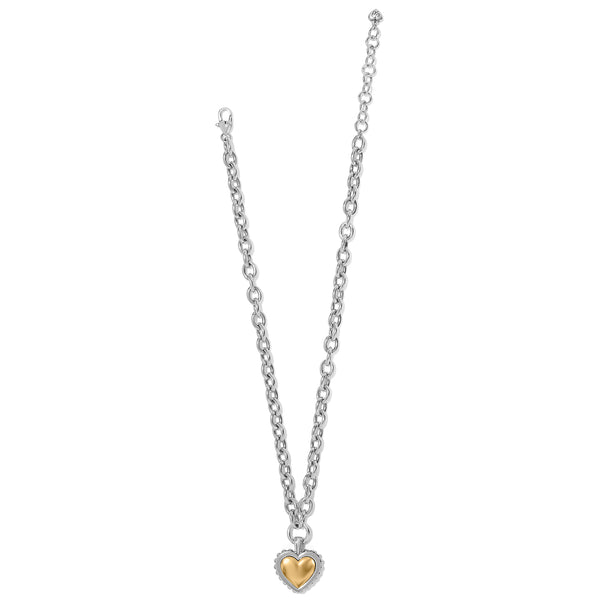 PRETTY TOUGH BOLD HEART NECKLACE - BRIGHTON