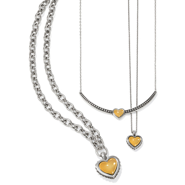 Brighton Pretty Tough Bold Heart Petite Necklace