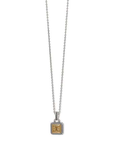 MOSAIC TWO TONE MINI TILE NECKLACE - BRIGHTON