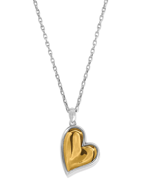 CASCADE HEART REVERSIBLE NECKLACE - BRIGHTON