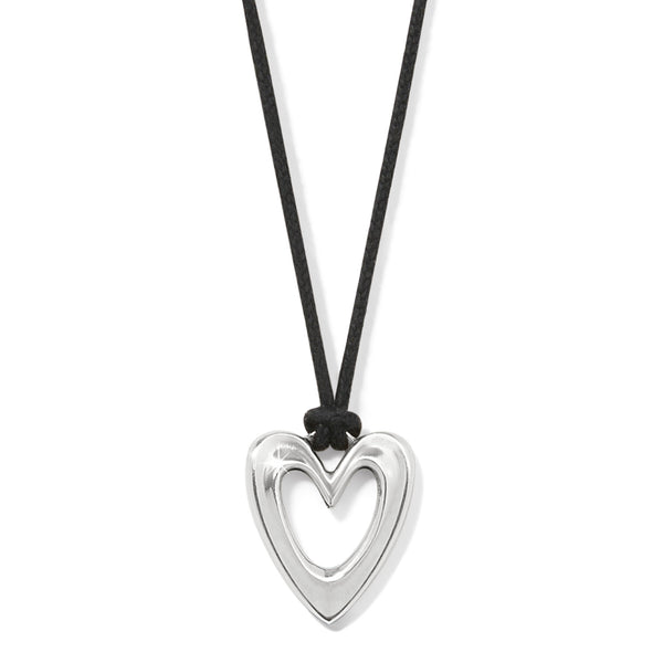 Brighton Cascade Open Heart Cord Necklace
