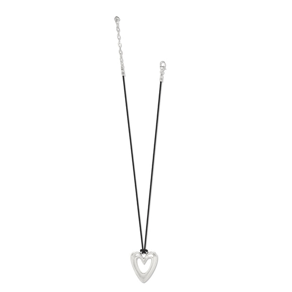 Brighton Cascade Open Heart Cord Necklace