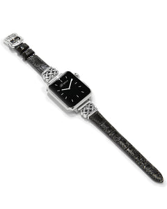 INTERLOK REVERSIBLE WATCH BAND- BLACK/BROWN BY BRIGHTON