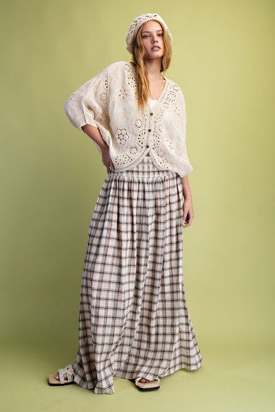 DOLMAN SLEEVE CROCHET TOP - Salty Lime Boutique