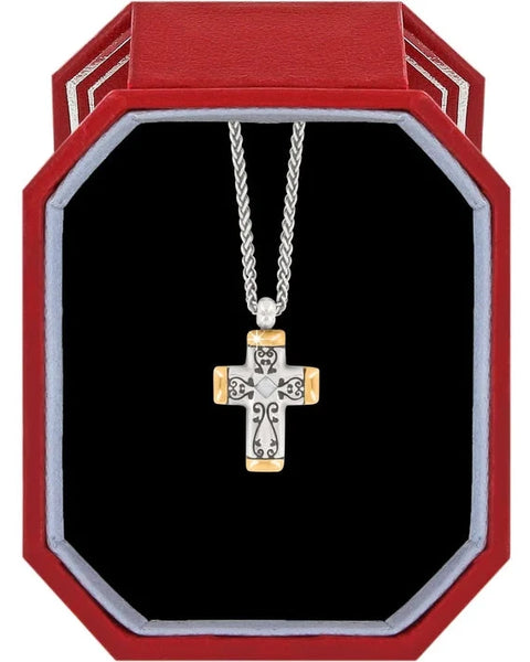 Brighton Venezia Petite Cross Necklace Gift Box