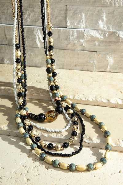 TAHITI MULTI STRAND NECKLACE - Salty Lime Boutique