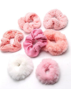 FIESTA SOFT HAIR SCRUNCHES - SET OF 7 - Salty Lime Boutique
