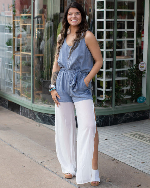HOW CAN I FORGET DENIM JUMPSUIT - Salty Lime Boutique