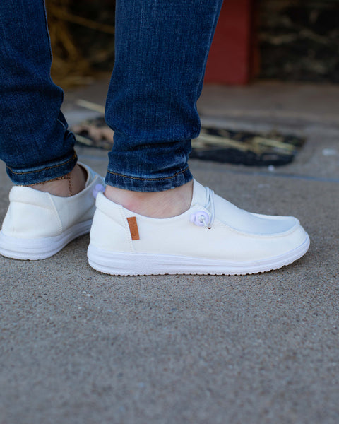 OFF WHITE KAYAK SLIP ON BY CORKY'S - Salty Lime Boutique