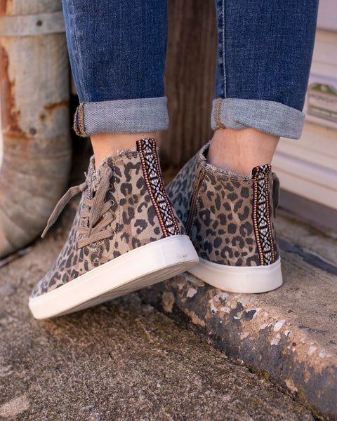 TAN LEOPARD TRINN SNEAKER BY GYPSY JAZZ - Salty Lime Boutique