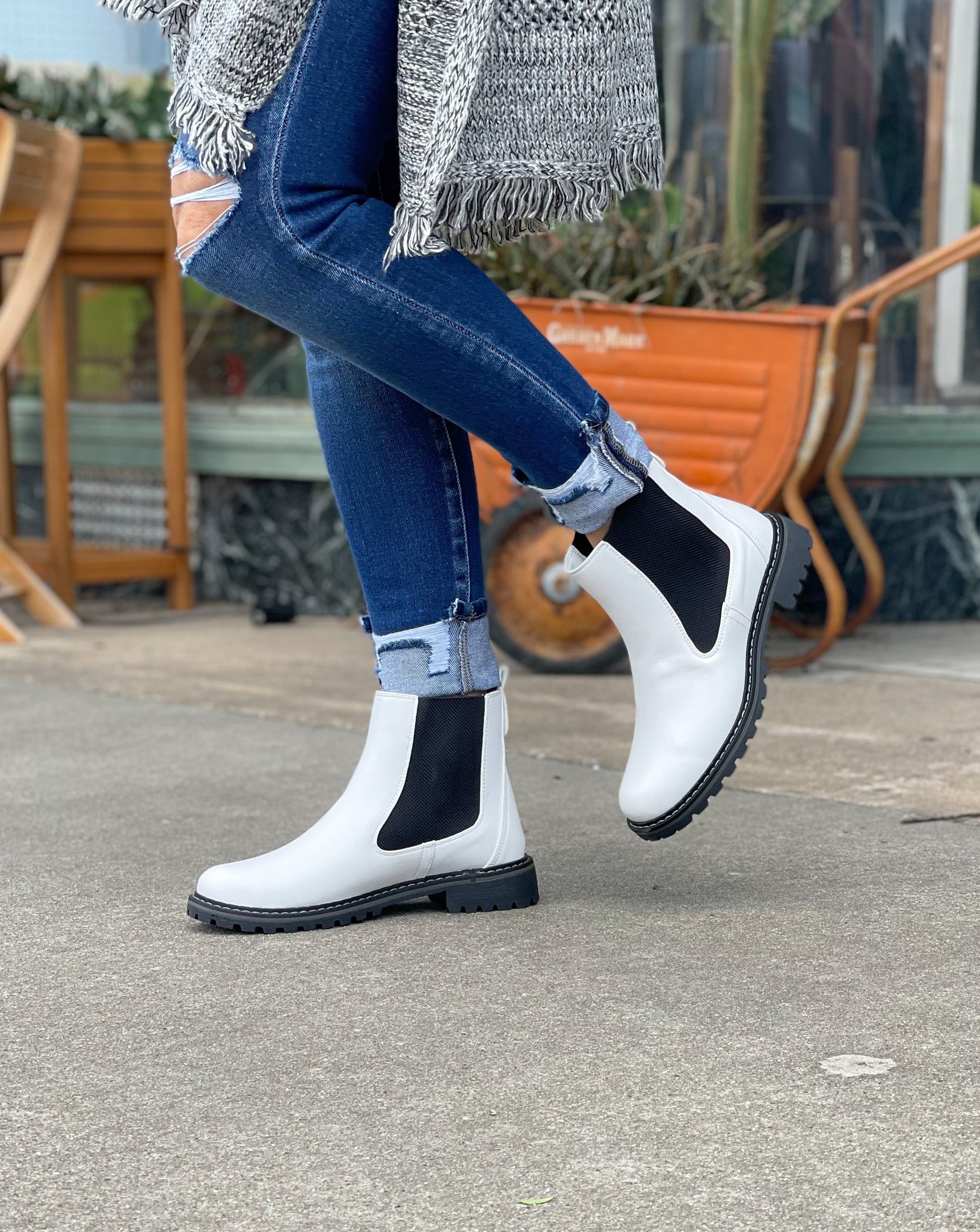 WHITE TO BE HONEST BOOT BY CORKY'S - Salty Lime Boutique