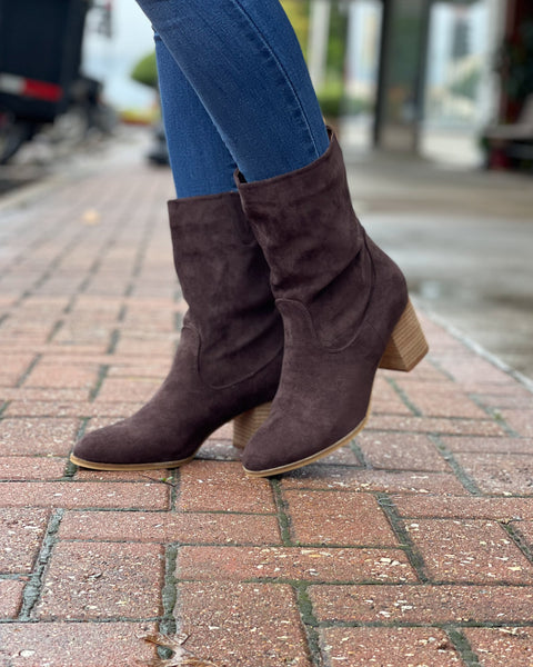 WICKED FAUX SUEDE BOOT BY CORKY'S - CHOCOLATE