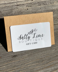 SALTY LIME GIFT CARD - Salty Lime Boutique