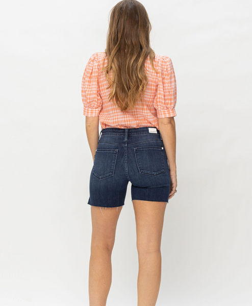 MIDRISE SHORTS WITH SIDE SLIT BY JUDY BLUE - Salty Lime Boutique