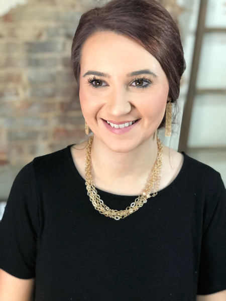 MAKE YOU MINE THIN MULTI LAYER NECKLACE - Salty Lime Boutique