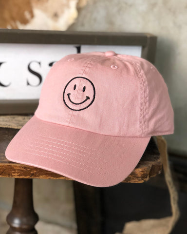 HAPPY AND YOU KNOW IT PINK HAT - Salty Lime Boutique